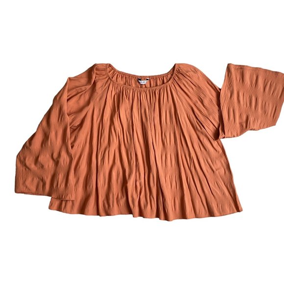 Elizabeth and James Boho Slouchy Shirt Flowy Peasant Festival Coachella Sz L/XL - Picture 9 of 16